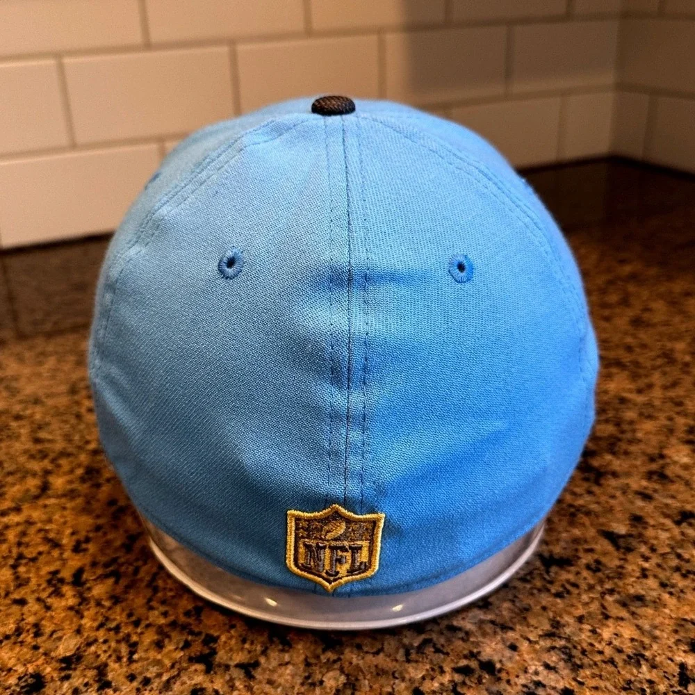 Los Angeles Chargers New Era 39THIRTY Flex‎ Hat Light Blue Charcoal Medium/Large